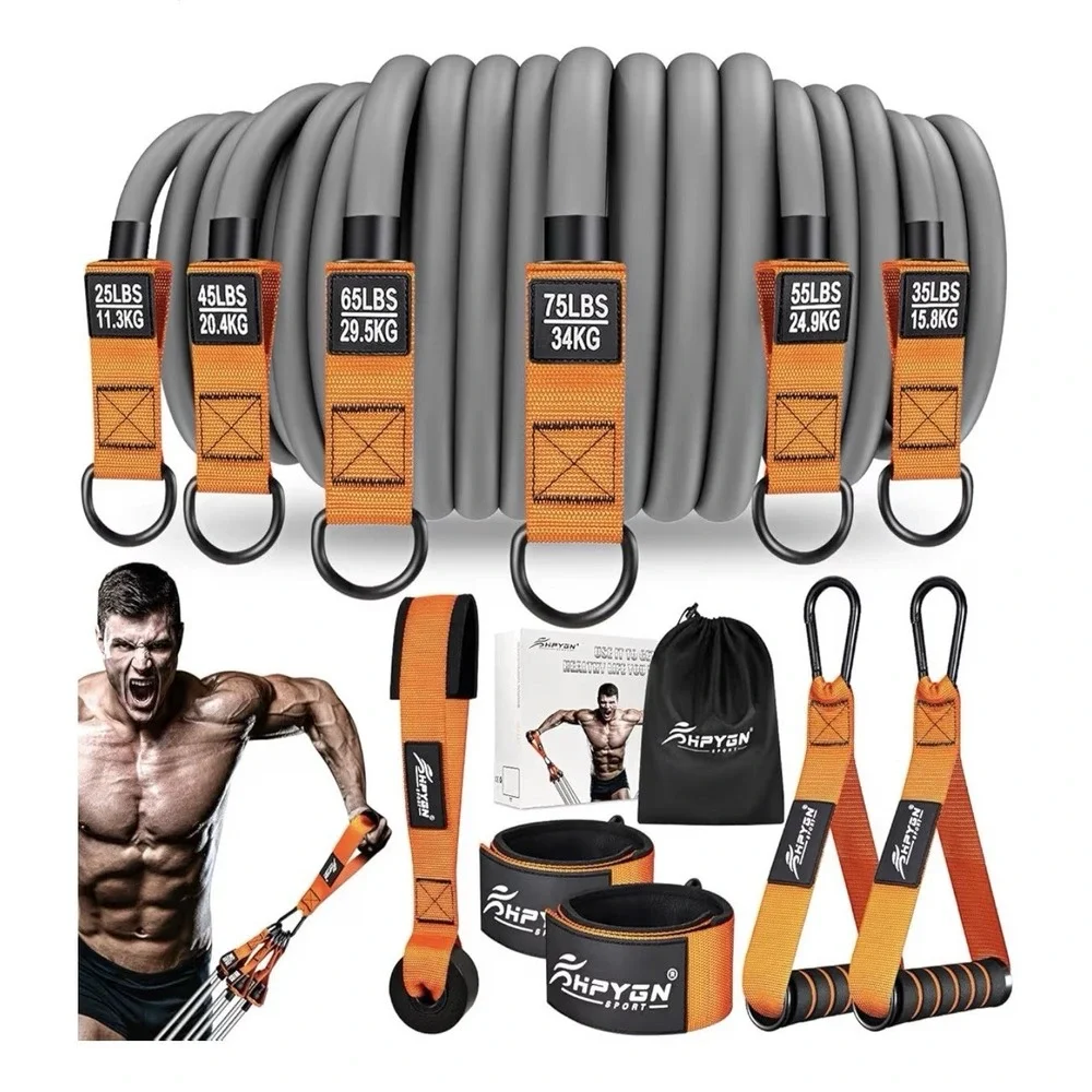 Hypgn Heavy Resistance Bands 300lbs Excercise Bands For Working Out Fitness Band